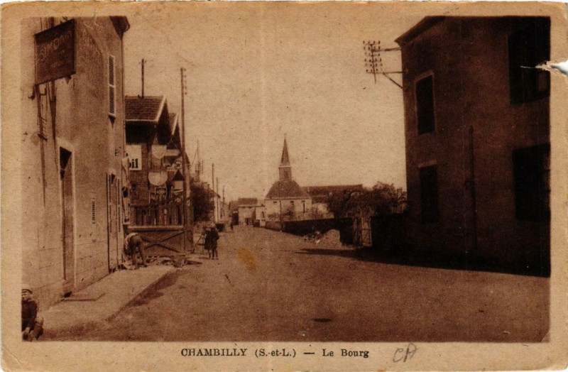 Carte postale ancienne Chambilly Le Bourg à Chambilly