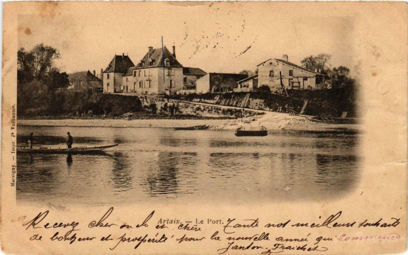 Carte postale ancienne Artaix Le Port à Artaix