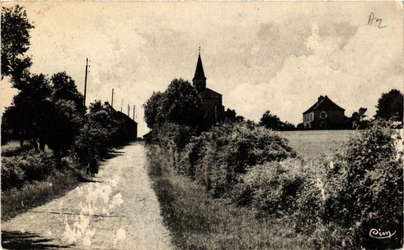 Carte postale ancienne Baudemont Le Bourg à Baudemont