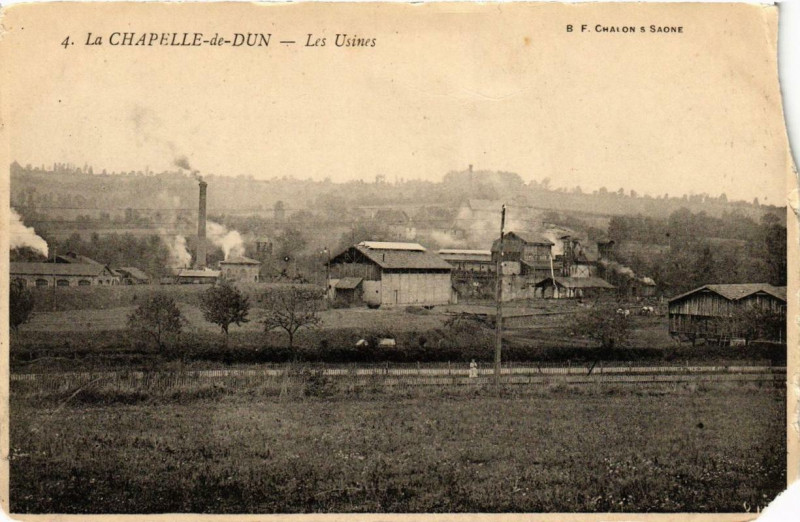 Carte postale ancienne La Chapelle-de-Dun Les Usines