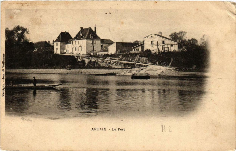 Carte postale ancienne Artaix Le Port à Artaix