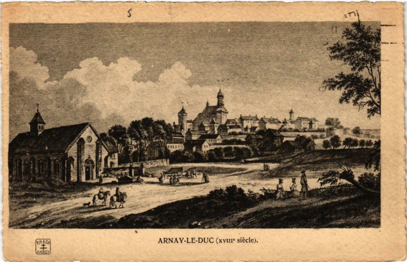 Carte postale ancienne Arnay-le-Duc