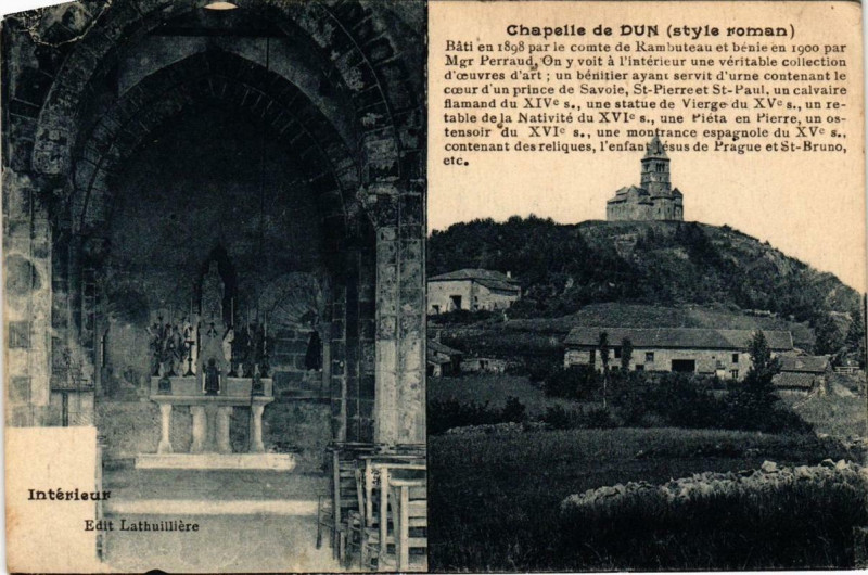 Carte postale ancienne Chapelle de Dun