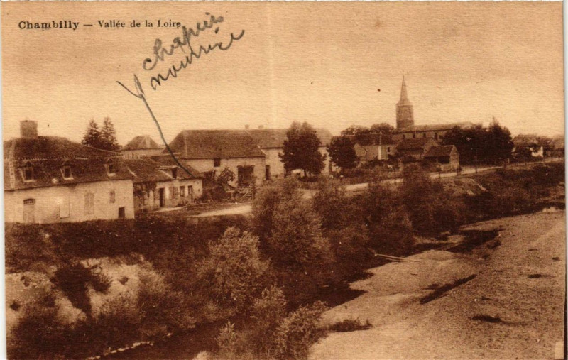 Carte postale ancienne Chambilly Vallée de la Loire à Chambilly