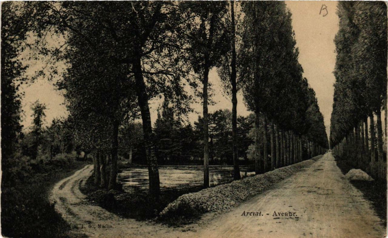 Carte postale ancienne Arciat Avenue