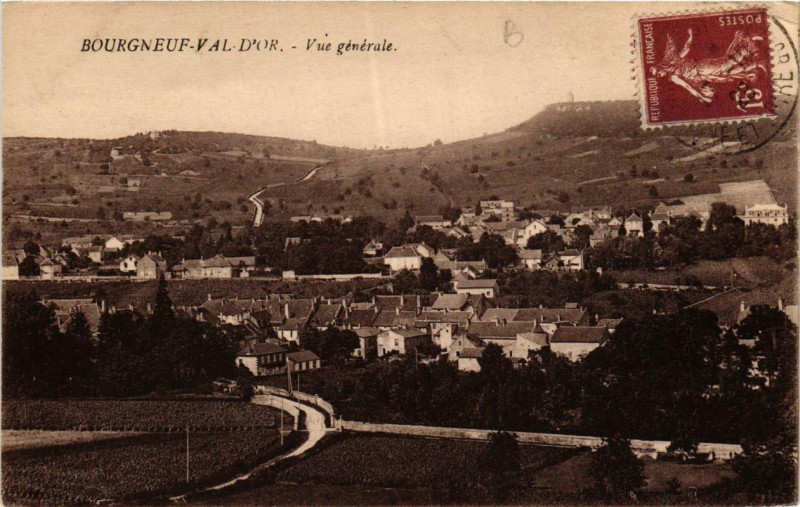Carte postale ancienne Bourgneuf-Val-d'Or Vue générale