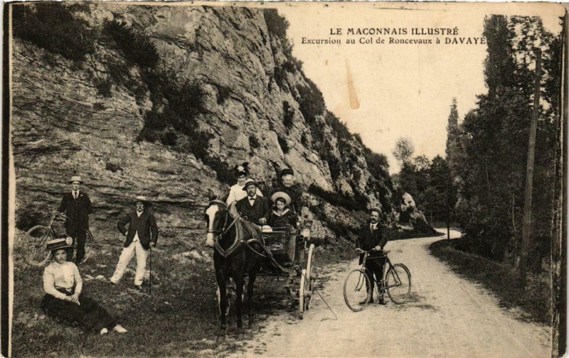 Carte postale ancienne Excursion au Col de Roncevaux