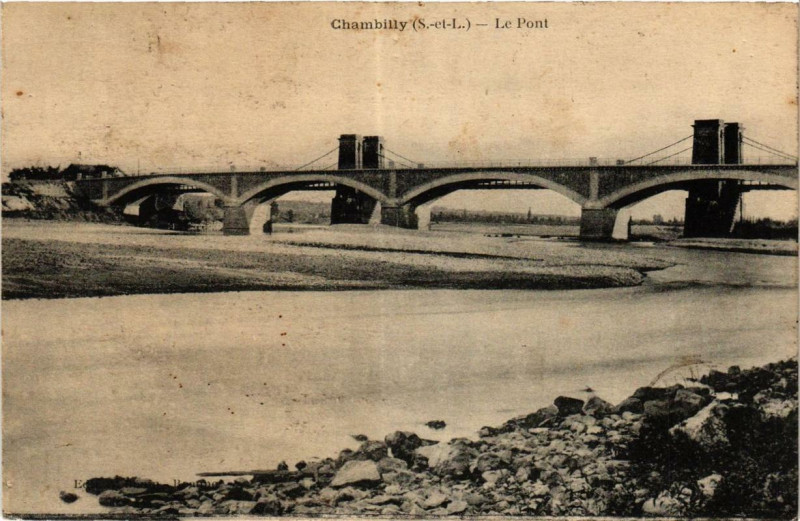 Carte postale ancienne Chambilly Le Pont à Chambilly