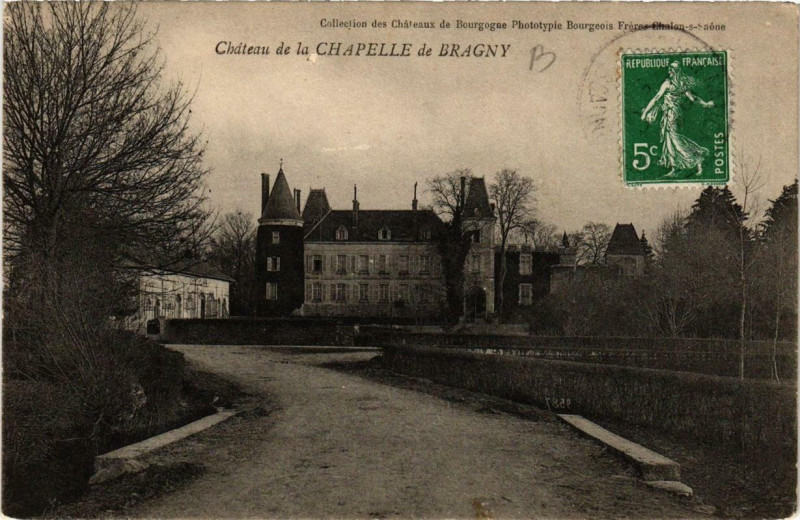 Carte postale ancienne Chateau de la Chapelle de Bragny à Château