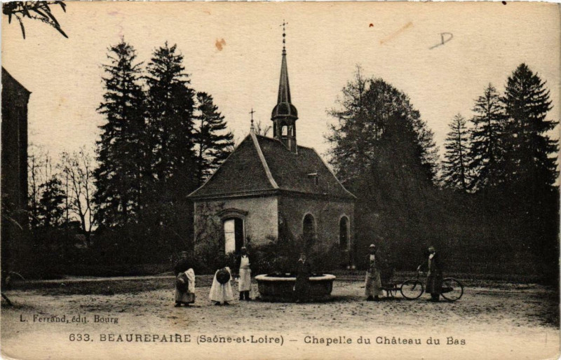 Carte postale ancienne Beaurepaire Chapelle du Chateau du Bas à Château
