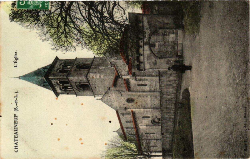Carte postale ancienne Chateauneuf L'Eglise à Châteauneuf