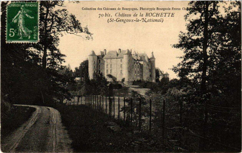 Carte postale ancienne Chateau de La Rochette à Château