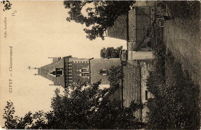 Carte postale ancienne Givry Chateaurenard à Givry