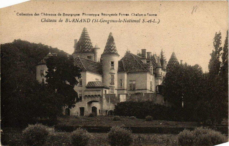 Carte postale ancienne Chateau de Burnand à Château