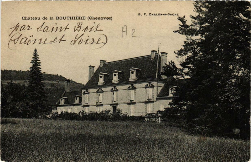 Carte postale ancienne Chateau de la Bouthiere à Château