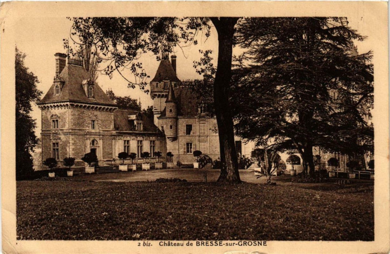 Carte postale ancienne Chateau de Bresse-sur-Grosne à Château
