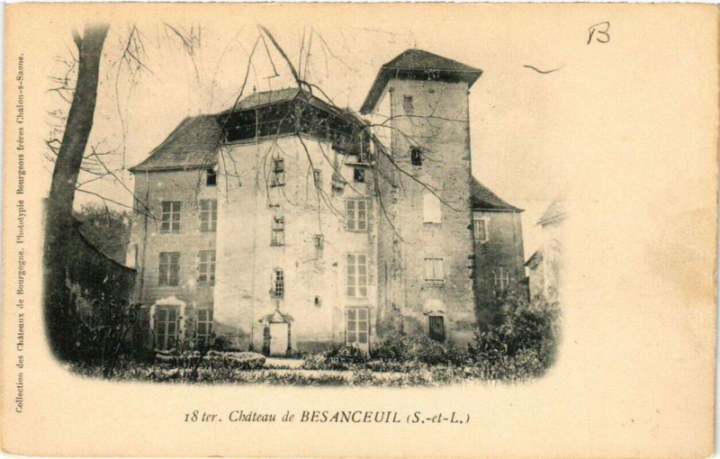 Carte postale ancienne Chateau de Besanceuil à Château