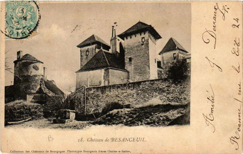 Carte postale ancienne Chateau de Besanceuil à Château