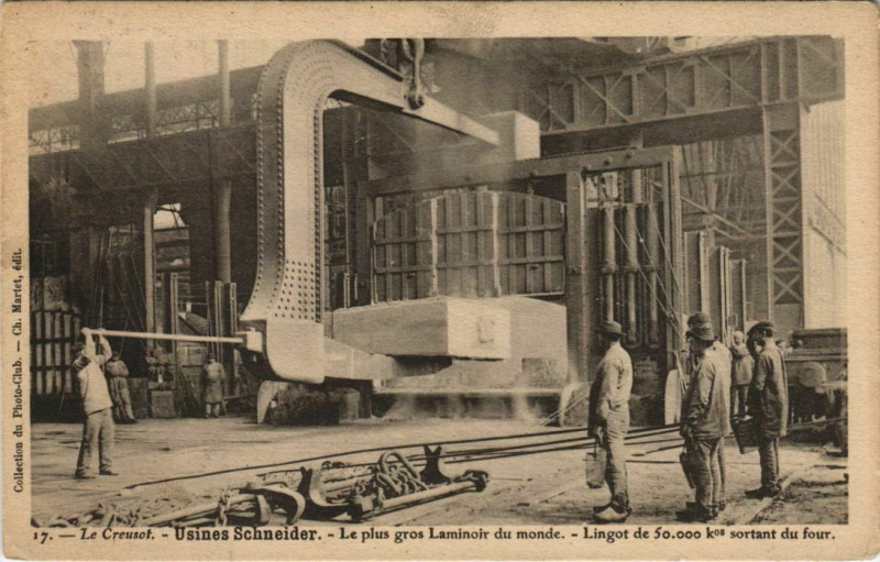 Carte postale ancienne Le Creusot Usines Schneider France au Creusot