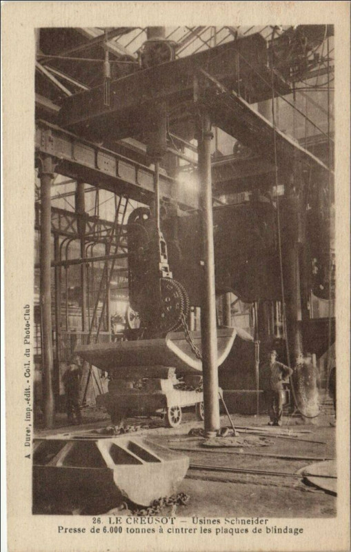 Carte postale ancienne Le Creusot Usines Schneider France au Creusot