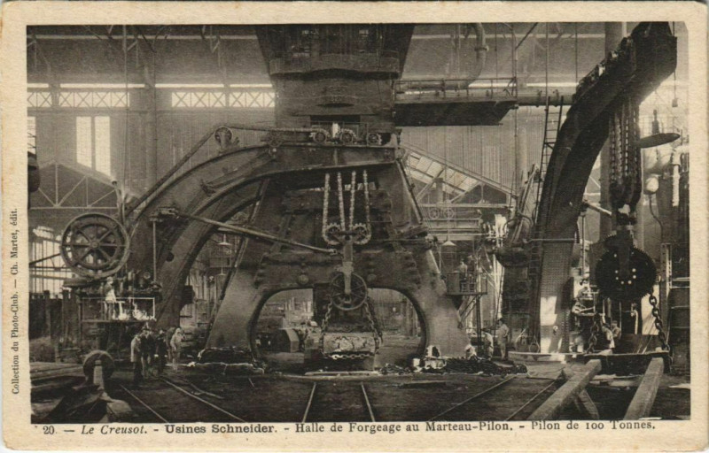 Carte postale ancienne Le Creusot Usines Schneider France au Creusot