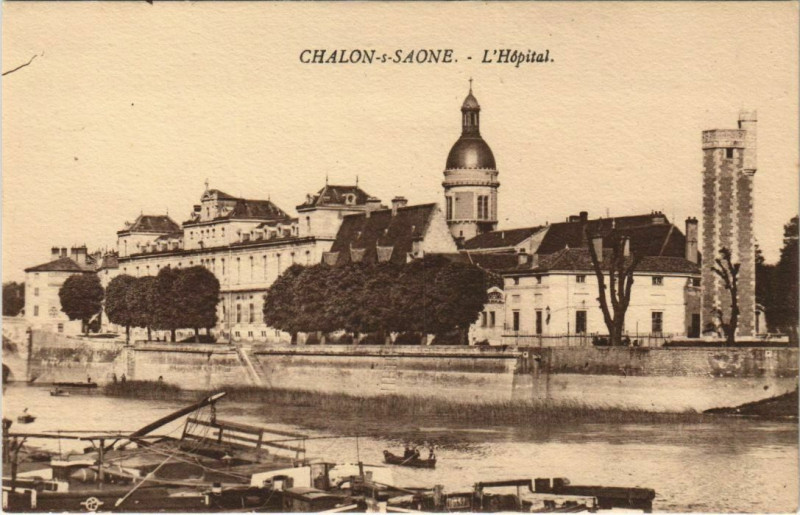 Carte postale ancienne Chalon s Saone L'Hopital France