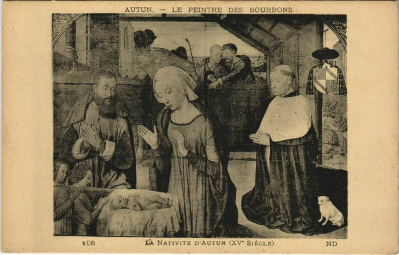 Carte postale ancienne Autun La Native, Le Peintre des Bourbons France à Autun