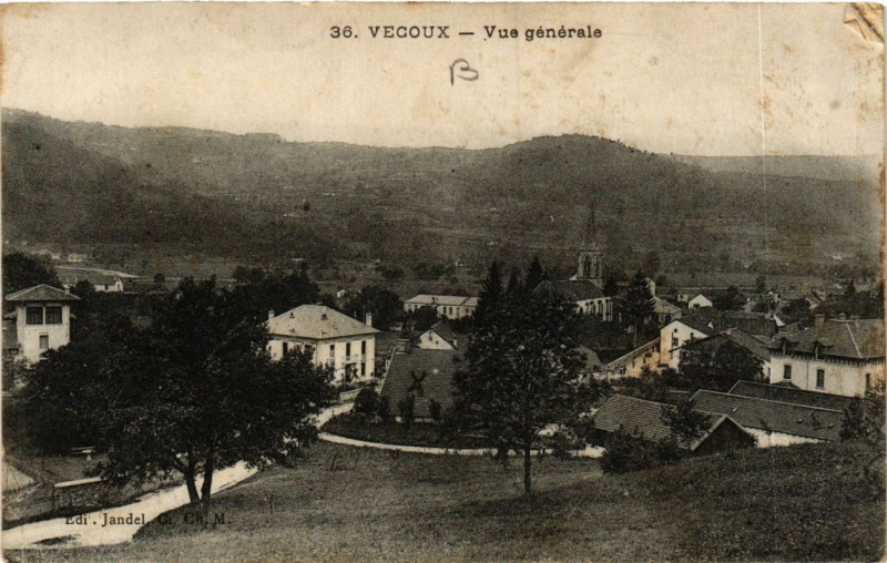 Carte postale ancienne Vecoux - Vue générale