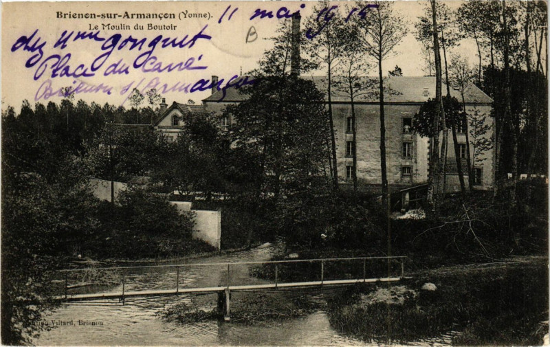 Carte postale ancienne Brienen-sur-Armancon - Le Moulin du Boutoir