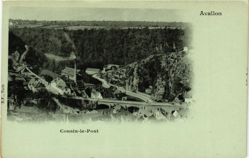 Carte postale ancienne Avallon - Cousin-le-Pont à Avallon