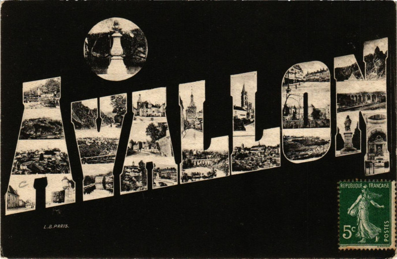 Carte postale ancienne Avallon à Avallon