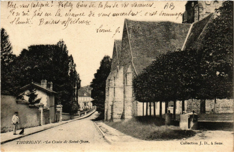 Carte postale ancienne Thorigny - La Croix de Saint-Jean