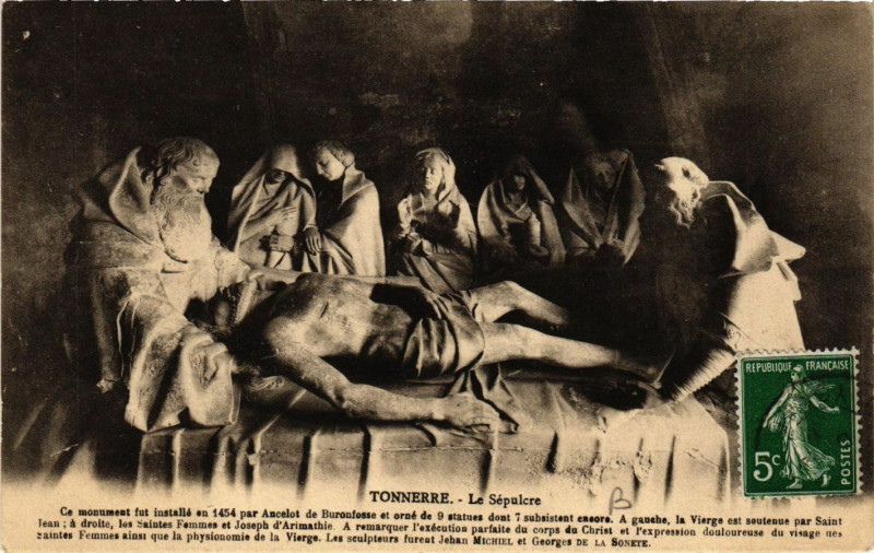 Carte postale ancienne Tonnerre - Le Sépulcre à Tonnerre