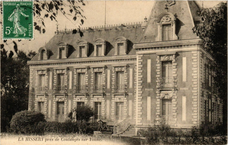 Carte postale ancienne La Missery pres de Coulanges sur Yonne à Coulanges-sur-Yonne