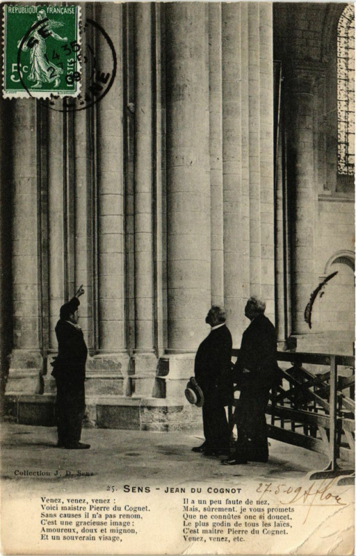 Carte postale ancienne Sens - Jean du Codnot à Sens