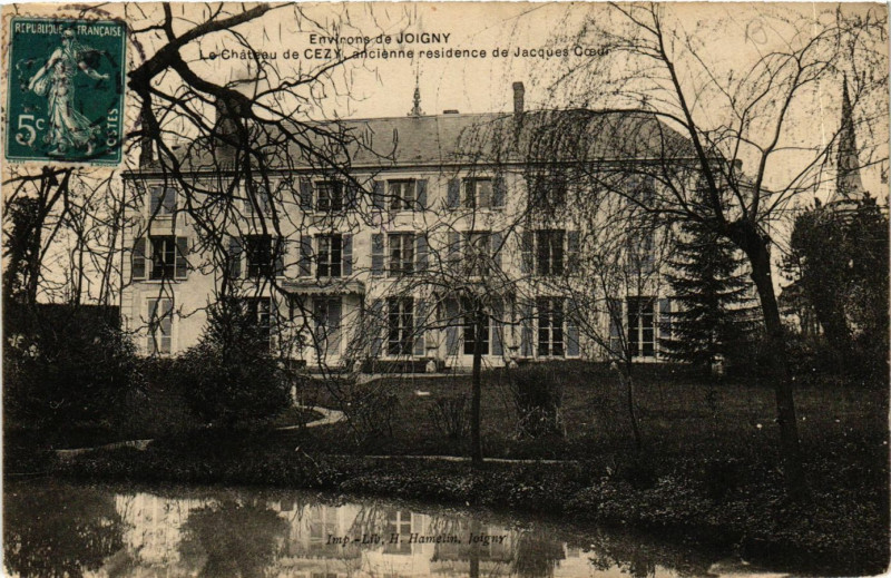 Carte postale ancienne Env. de Joigny - Le Chateau de Cézy ancienne residence de .. à Joigny