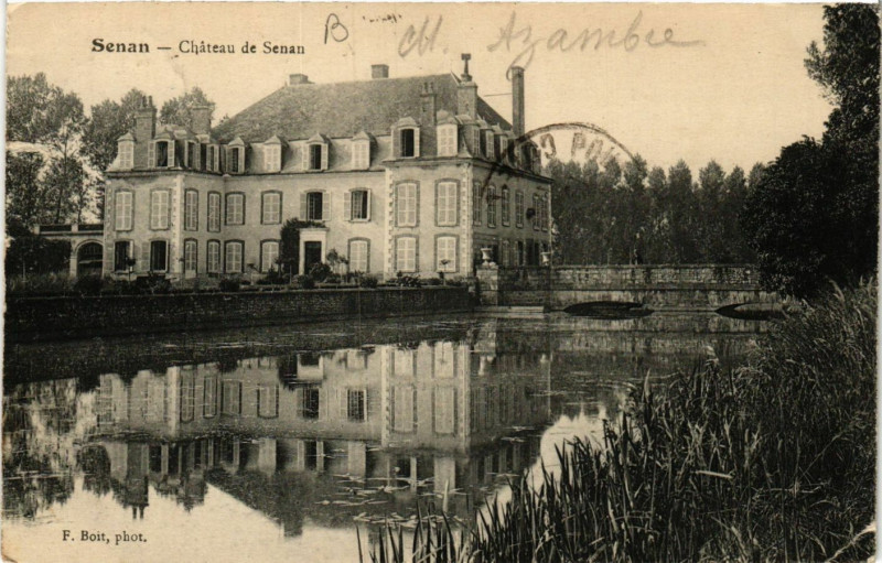 Carte postale ancienne Senan - Chateau de Senan à Senan