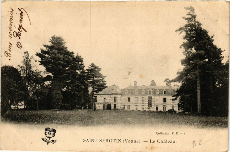 Carte postale ancienne Saint-Serotin - Le Chateau à Saint-Sérotin