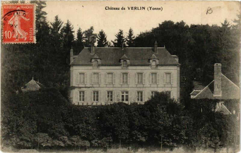 Carte postale ancienne Chateau de Verlin à Verlin