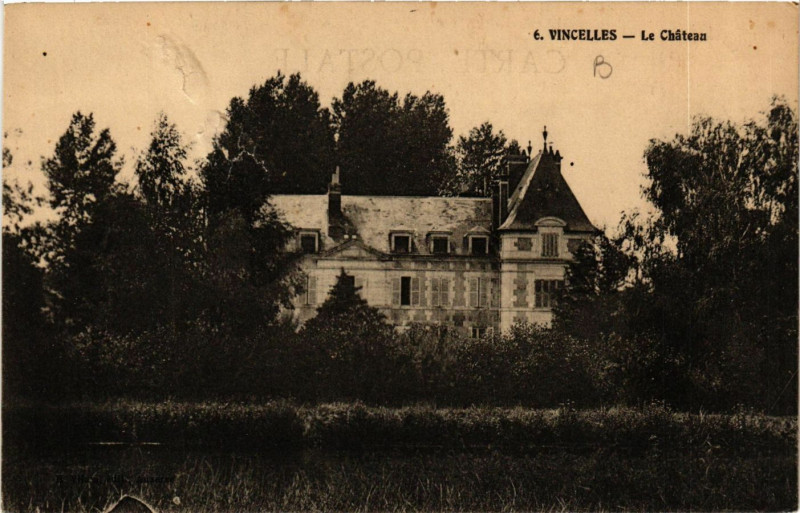 Carte postale ancienne Vincelles - Le Chateau à Vincelles