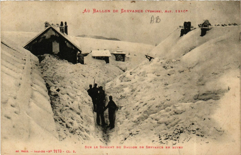 Carte postale ancienne Au Ballon de Servance - Alt 1210 m