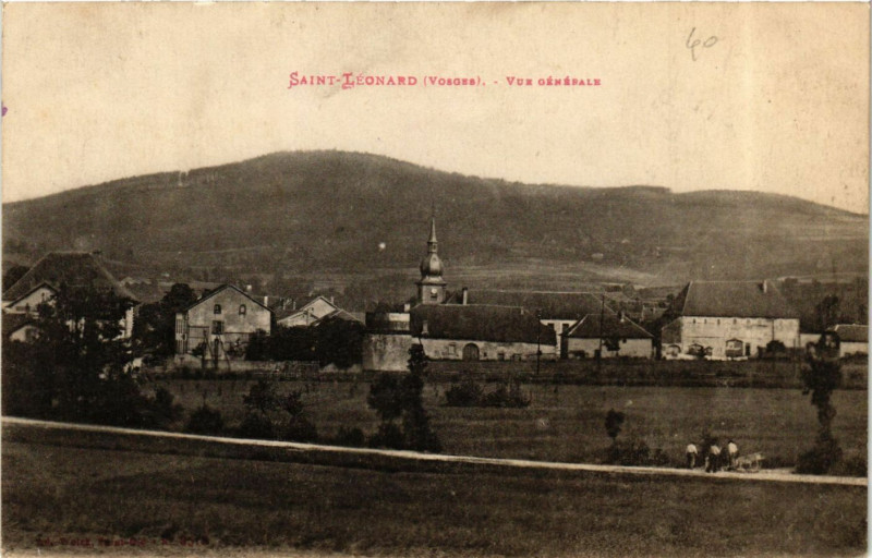 Carte postale ancienne Saint-Leonard - Vue générale à Saint-Léonard