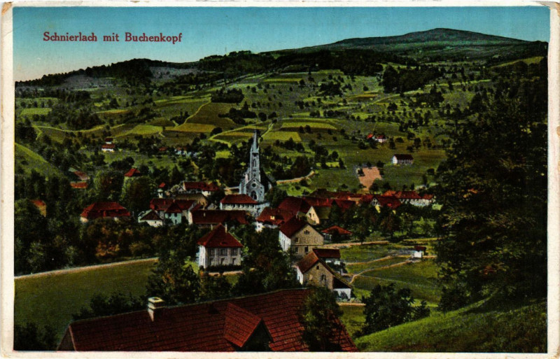 Carte postale ancienne Schnierlach mit Buchenkopf