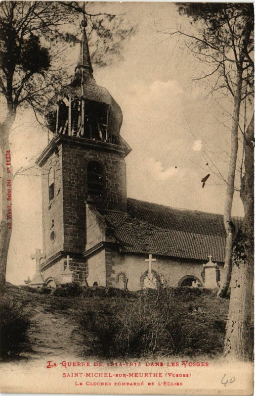 Carte postale ancienne La Guerre de 1914-195 dans les Vosges - Saint-Michel-sur-Meurthe à Saint-Michel-sur-Meurthe