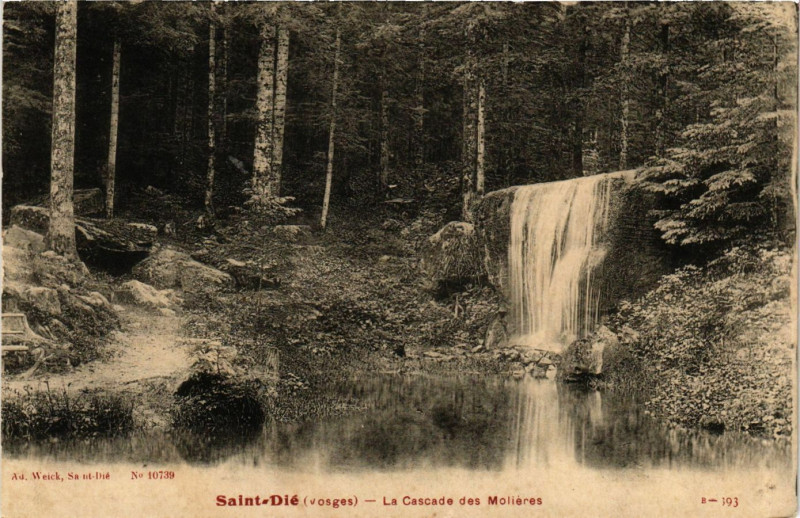 Carte postale ancienne Saint-Die - La Cacade des Molieres