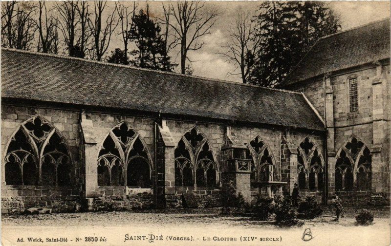 Carte postale ancienne Saint-Die - Le Cloitre (Xiv siecle)