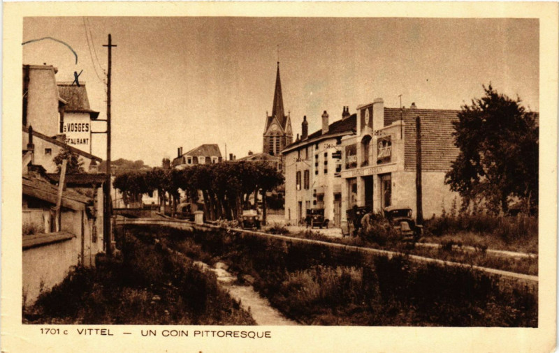 Carte postale ancienne Vittel - Un Coin Pitt à Vittel