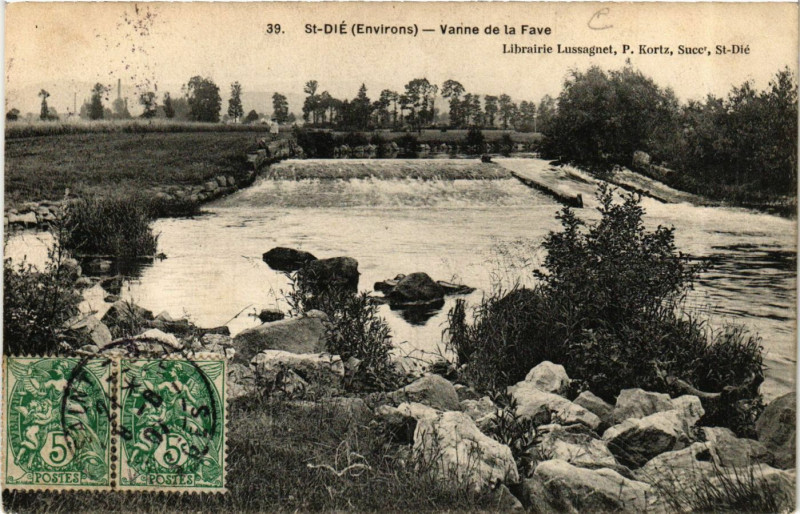 Carte postale ancienne Saint-Die (Env. - Vanne de la Fave