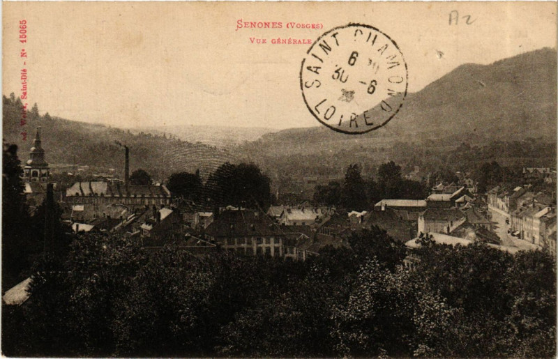 Carte postale ancienne Senones - Vue générale à Senones