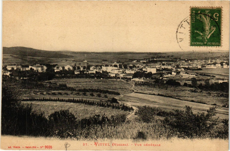 Carte postale ancienne Vittel - Vue générale à Vittel